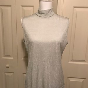 Women’s Silver Metallic Top
